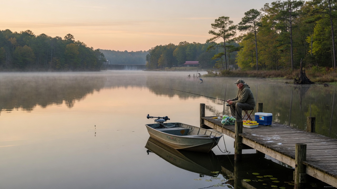 Adams Grist Mill Lake fishing