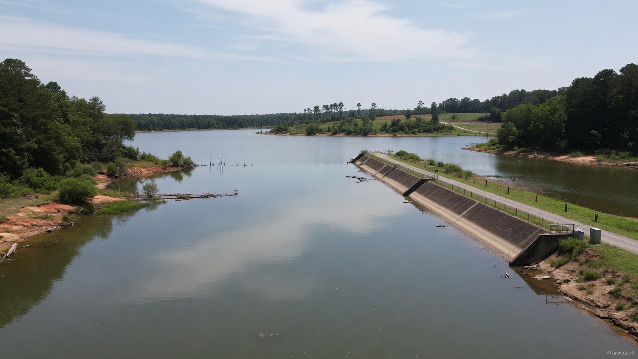Adams Grist Mill Lake water level