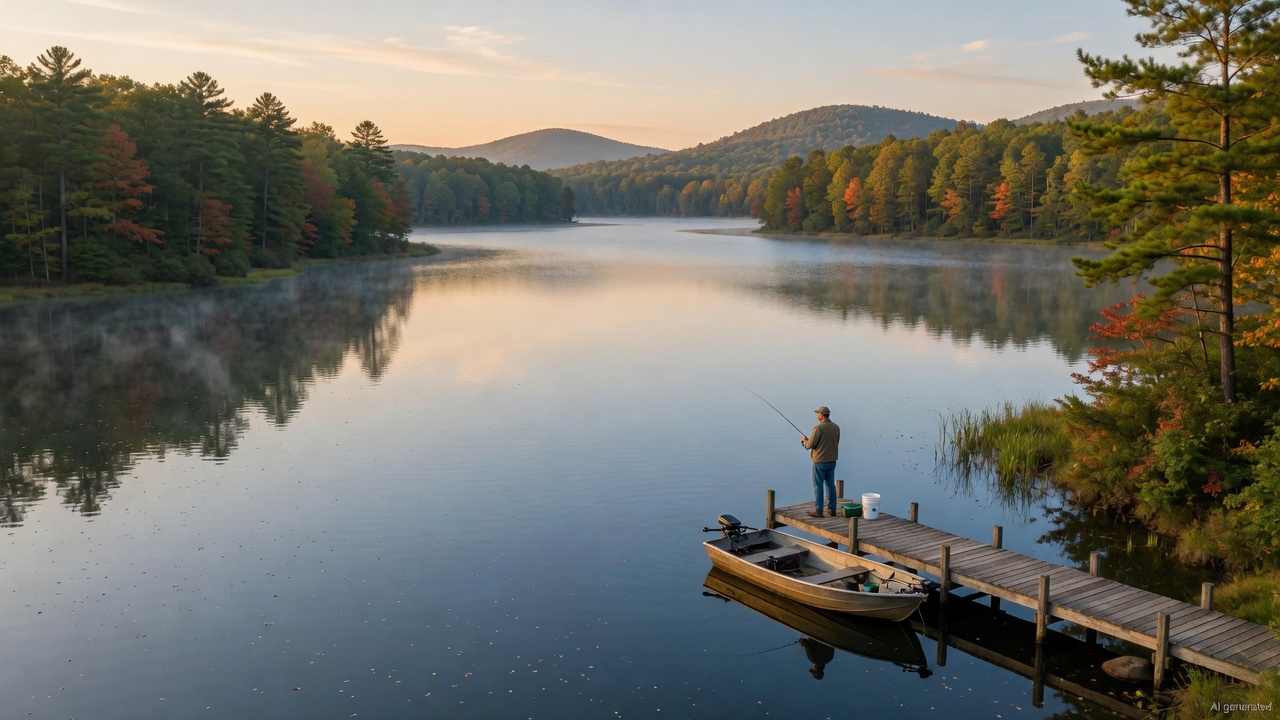 Amelia Lake fishing