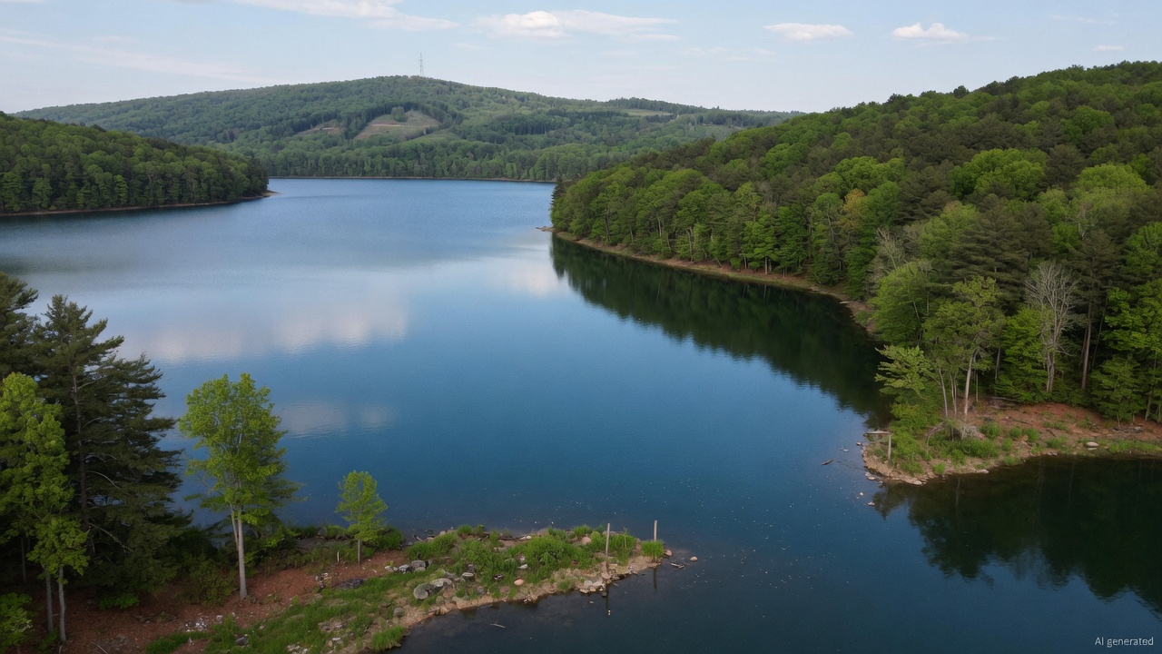 Beetree Reservoir water level