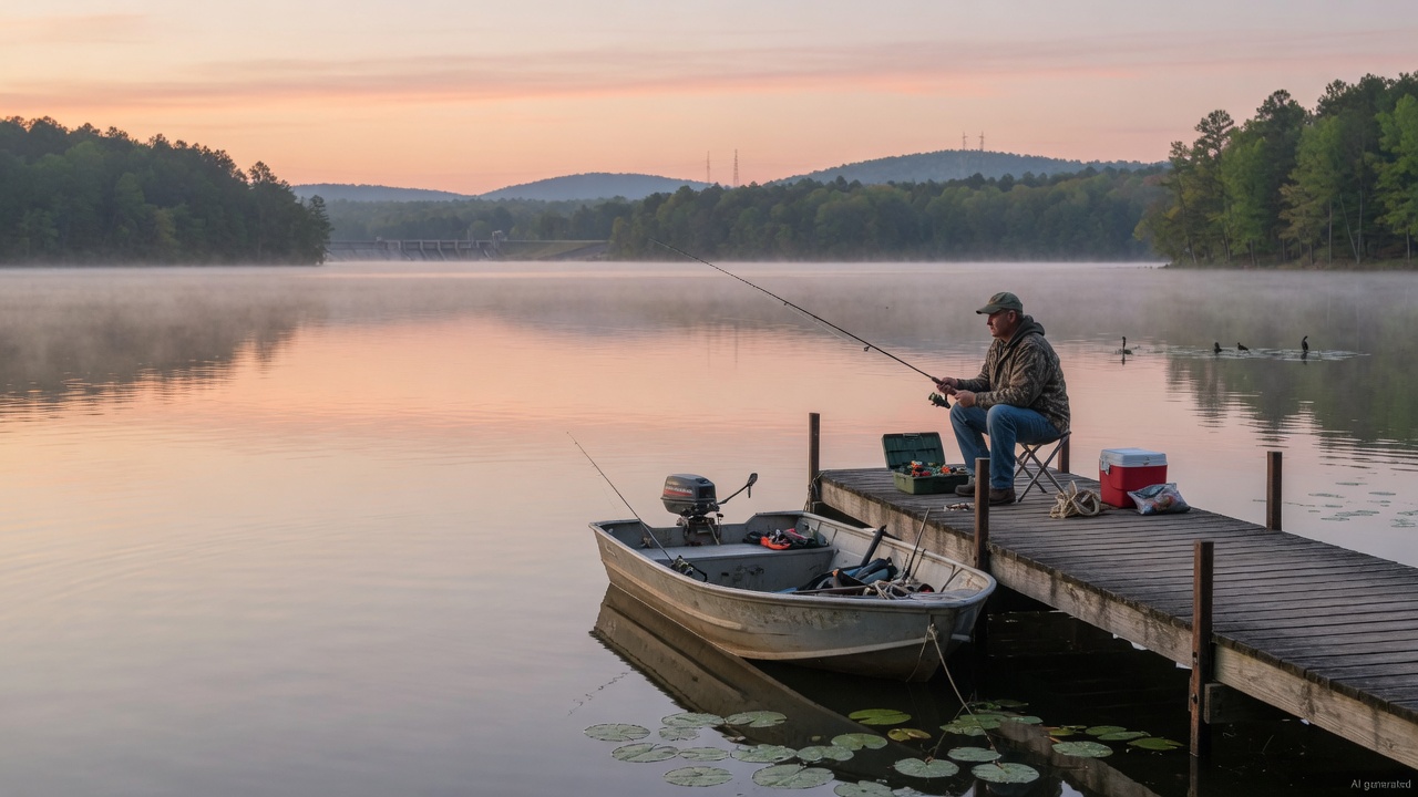 Blewett Falls Lake fishing