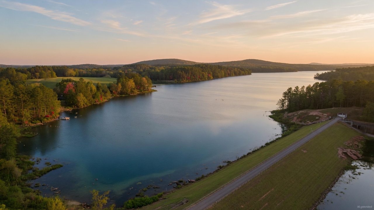 Briery Creek Lake water level