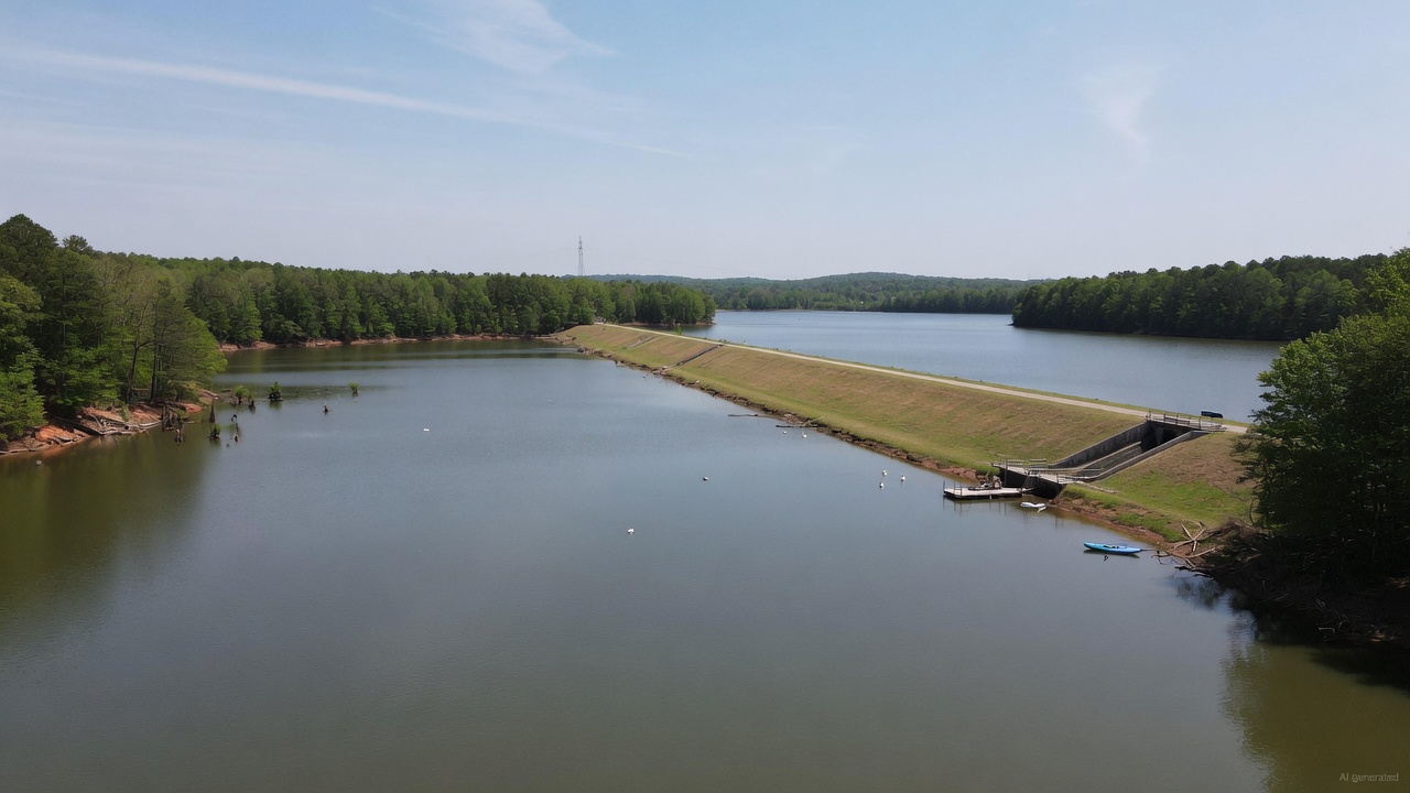 Cane Creek Lake water level