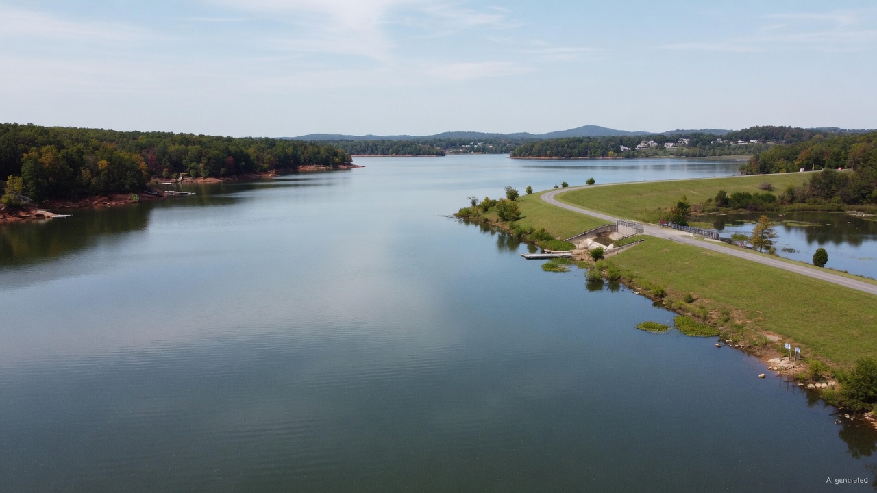Cane Creek Reservoir water level
