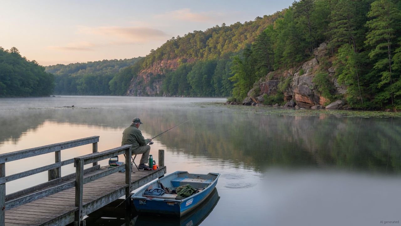 Cliffside Lake fishing