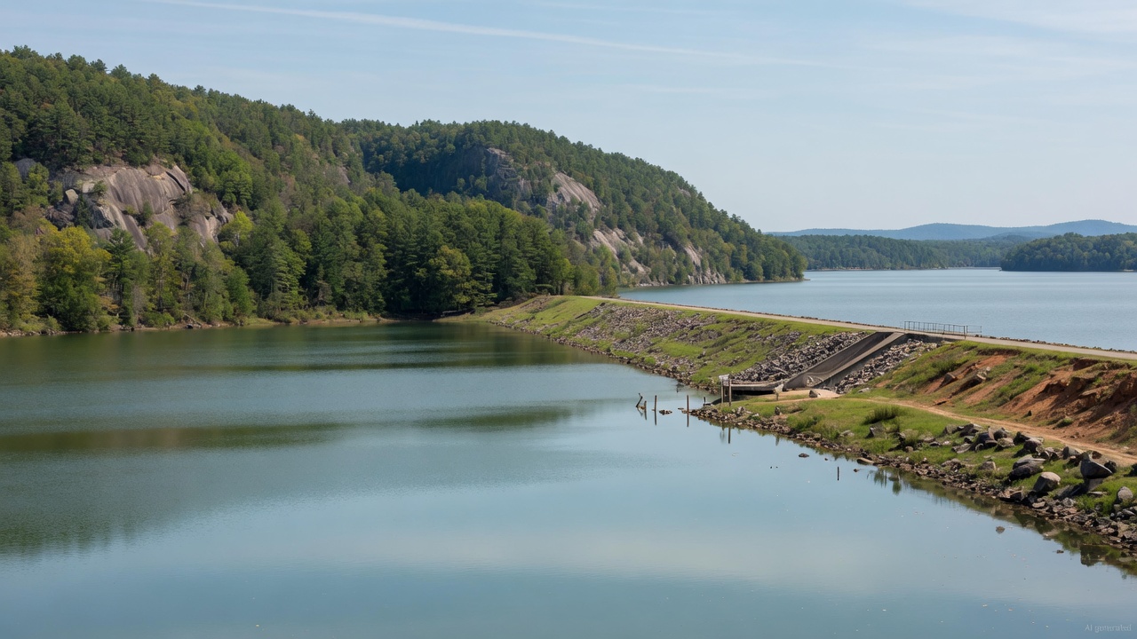 Cliffside Lake water level