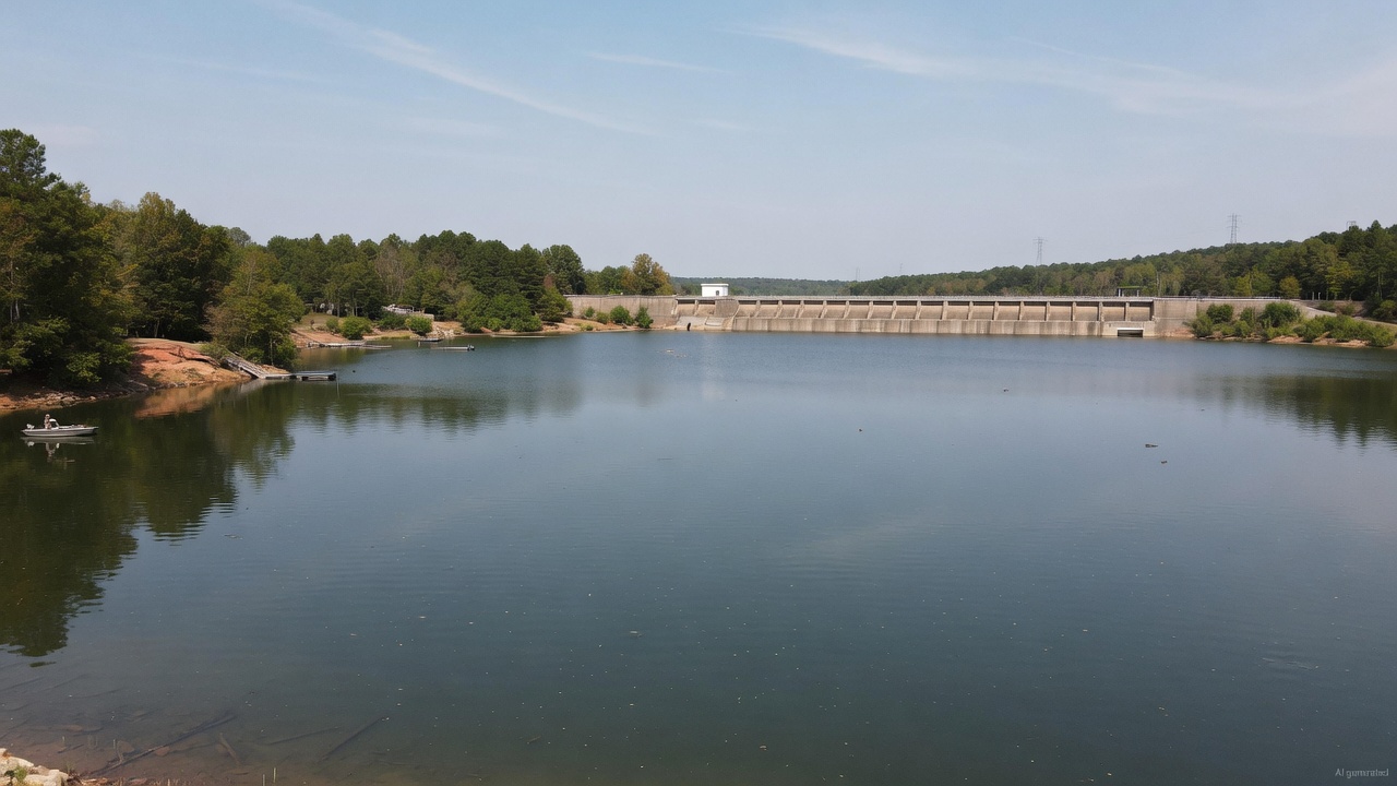 Fishing Creek Reservoir water level