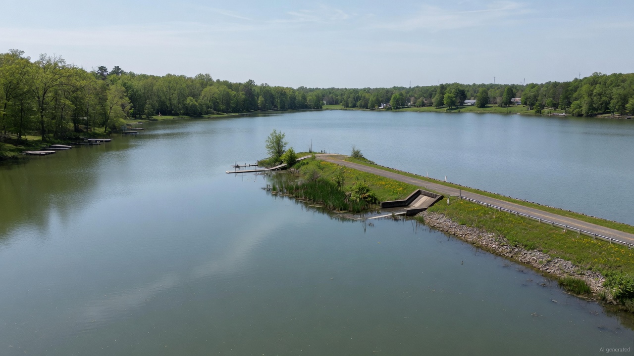 Graham-Mebane Lake water level