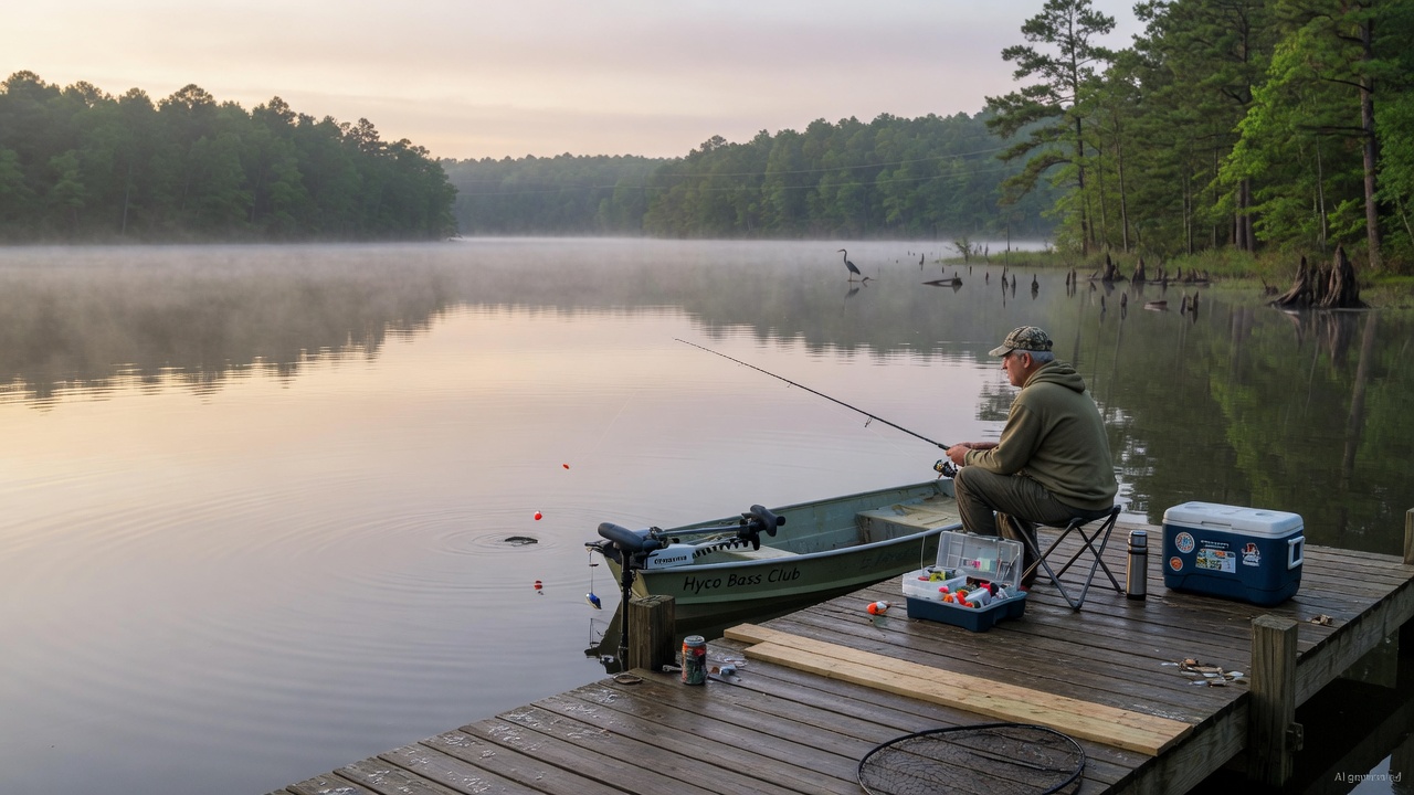 Hyco Lake fishing