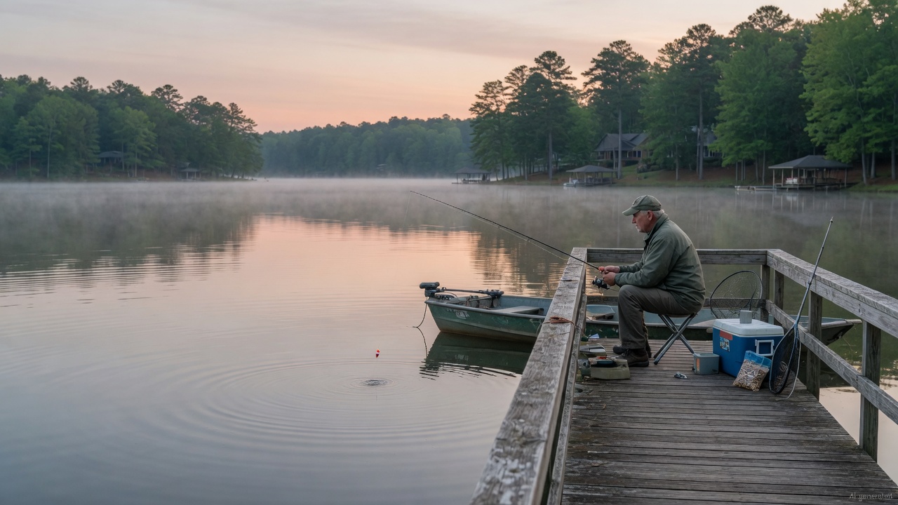 Lake Auman fishing