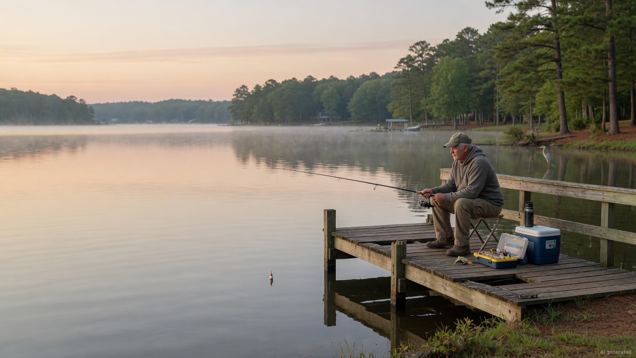 Lake Benson fishing