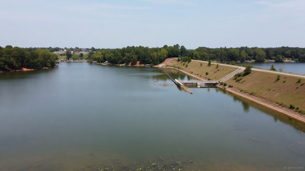 Lake Burlington water level
