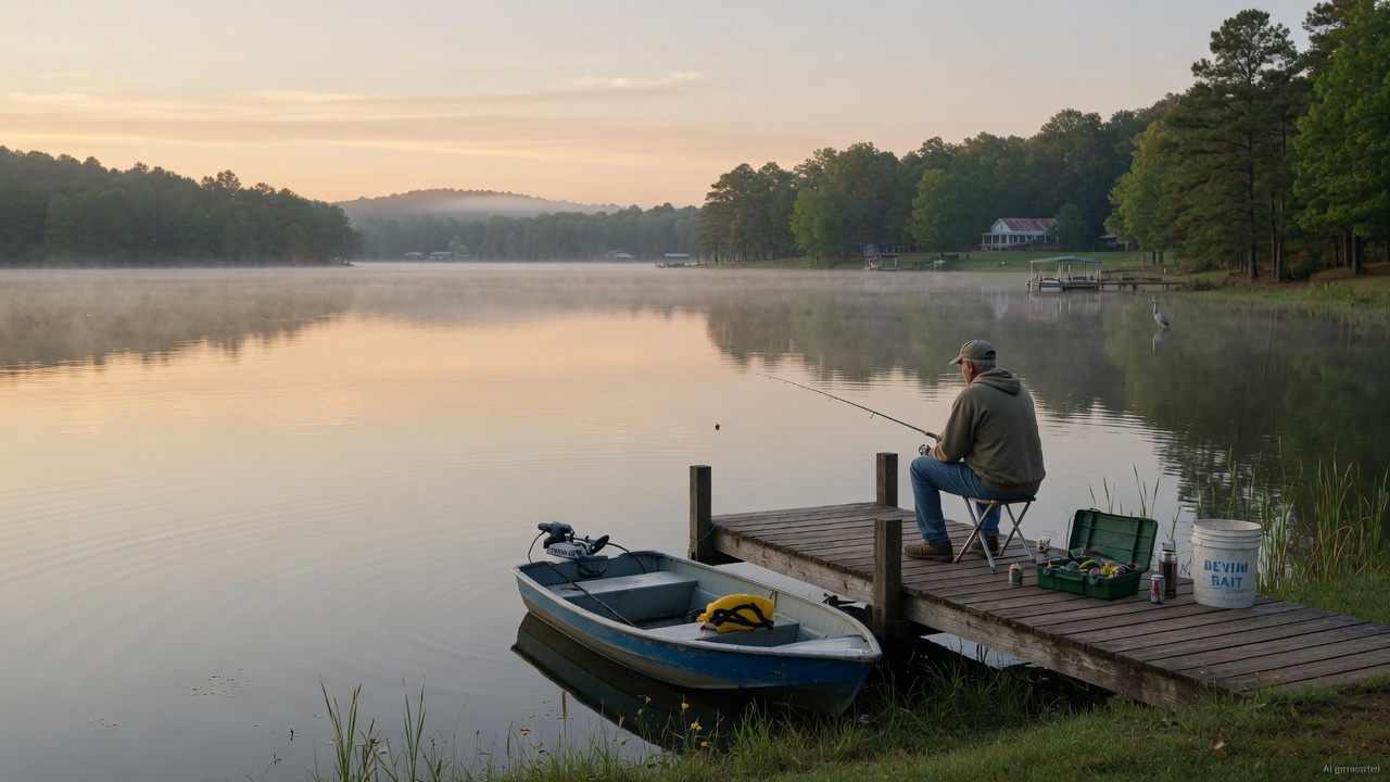 Lake Devin fishing