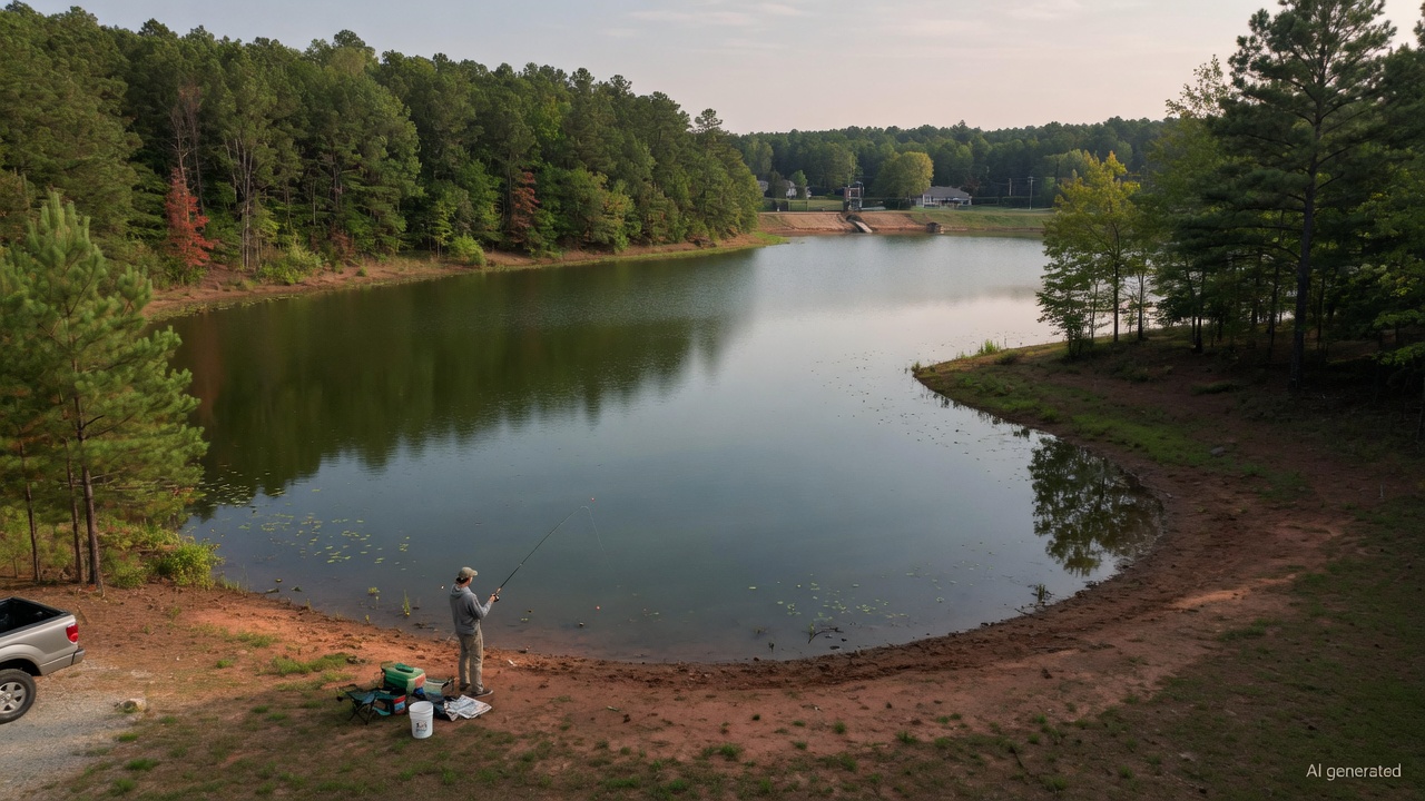 Lake Edwin Johnson fishing