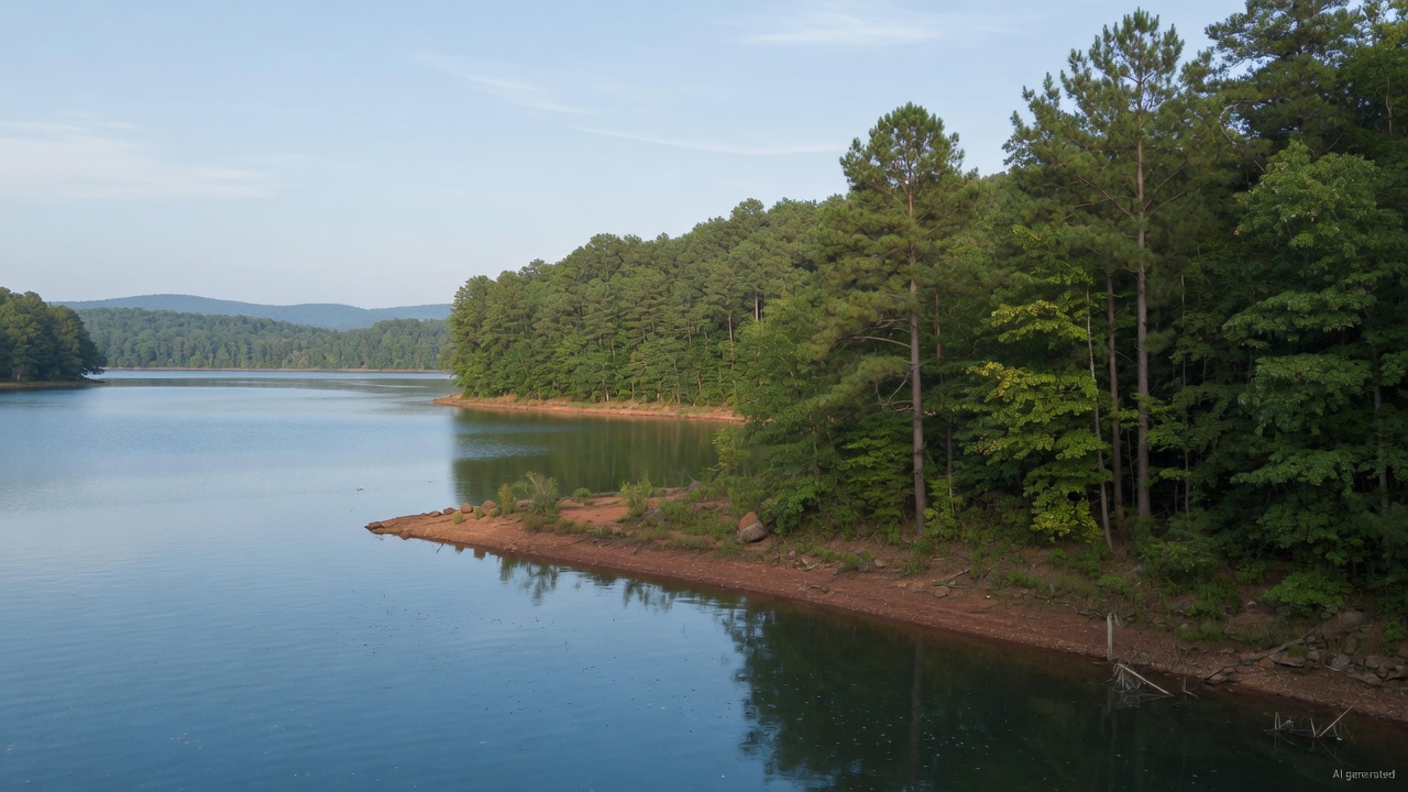Lake Edwin Johnson water level
