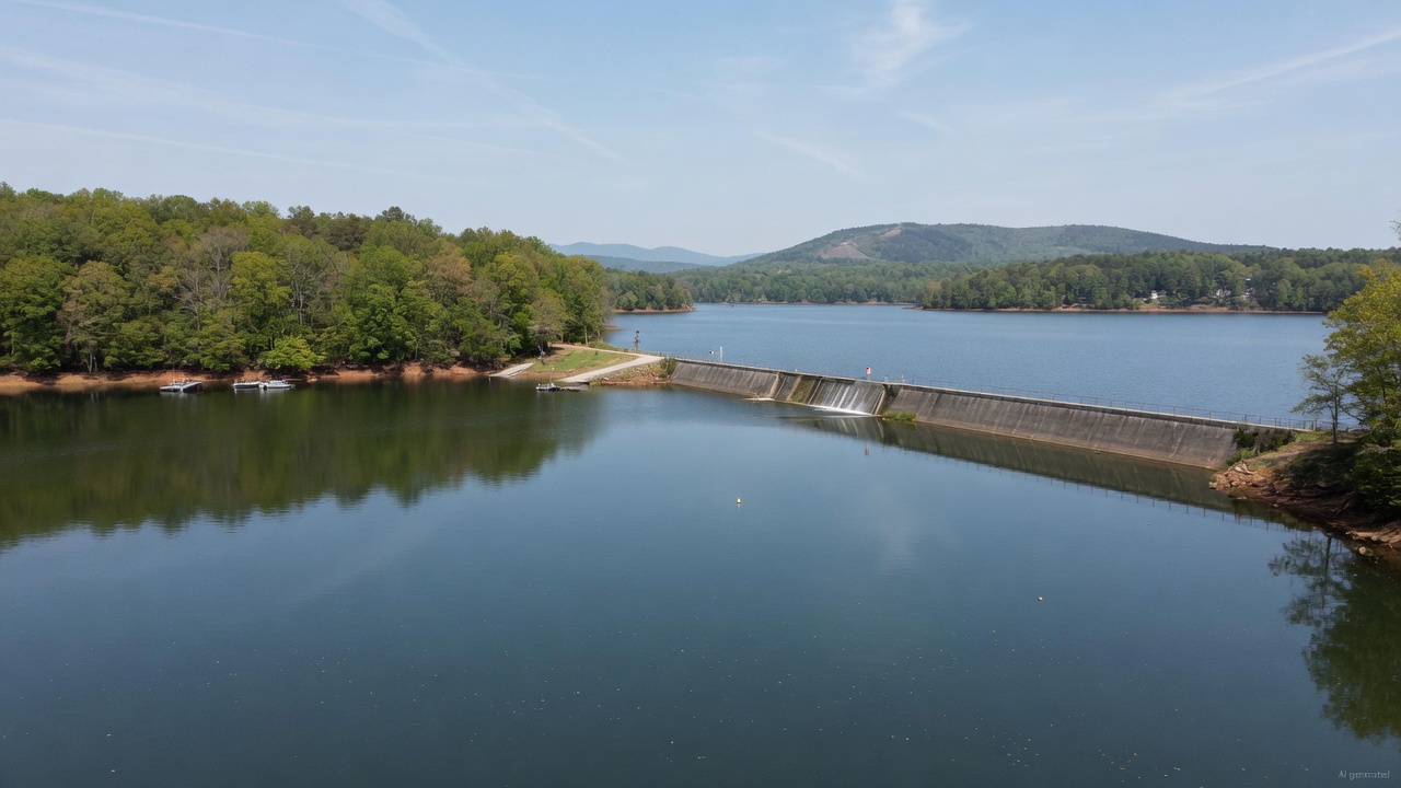 Lake Emory water level