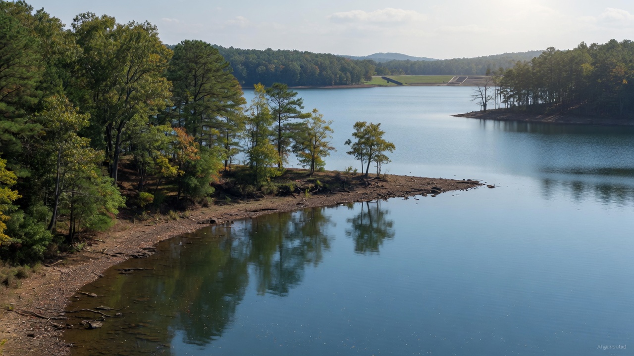 Lake Gordon water level