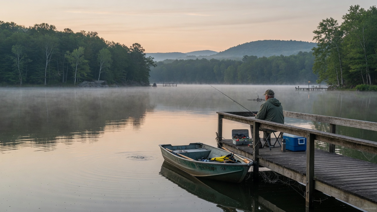 Lake Higgins fishing