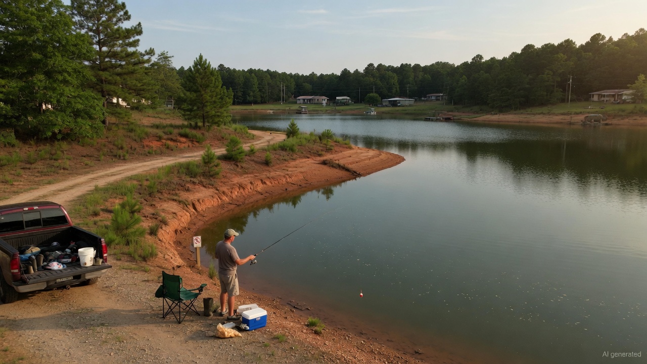 Lake John D Long fishing