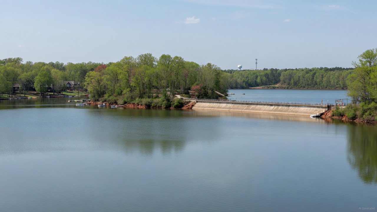 Lake Johnson water level