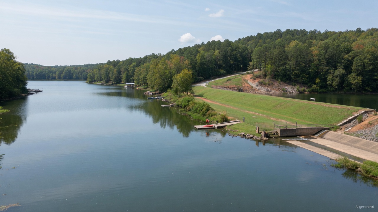 Lake Logan water level
