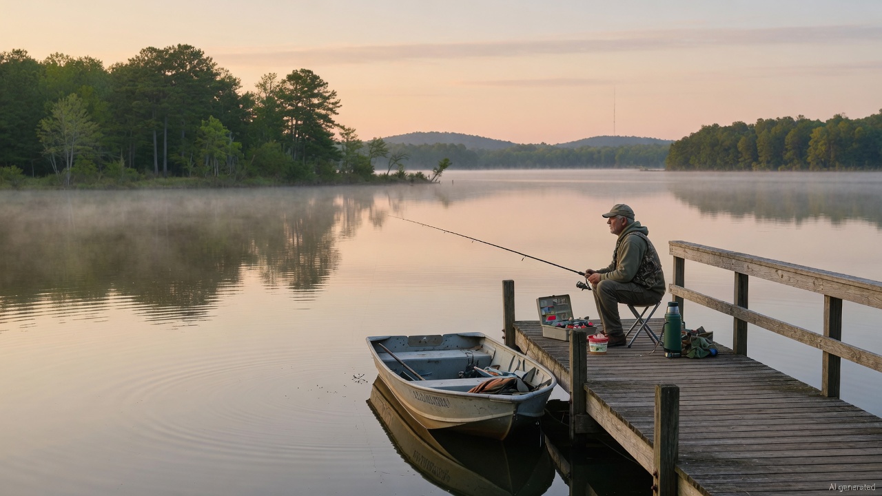 Lake Lucas fishing